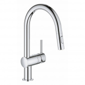 Смеситель для кухни GROHE Minta с выдвижным изливом, хром (32321002) — фото, характеристики, купить в VOLGOGRAD-CLIMBO