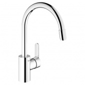 Смеситель для кухни GROHE Eurostyle Cosmopolitan с выдвижным изливом, 31126002 — фото, характеристики, купить в VOLGOGRAD-CLIMBO