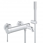 Смеситель для ванны GROHE Essence+ с душевым гарнитуром, 33628001 — фото, характеристики, купить в VOLGOGRAD-CLIMBO