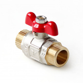 PROAQUA Кран шаровой полнопроходной ручка бабочка, Н-Н 1/2" — фото, характеристики, купить в VOLGOGRAD-CLIMBO