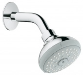 Верхний душ с кронштейном GROHE Tempesta Classic, 4 режима, диаметр 100 мм, 27870000 — фото, характеристики, купить в VOLGOGRAD-CLIMBO