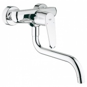 Смеситель для кухни GROHE Eurodisc Cosmopolitan, настенный с низким изливом, 33772002 — фото, характеристики, купить в VOLGOGRAD-CLIMBO