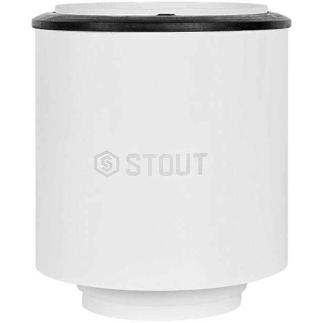 STOUT SCR-0080-250008 STOUT Адаптер моноблочный традиц. для перех. с D60(м)/100(п) на D80(м) с забором воздуха из помещения (без хомута и фланца) — фото, характеристики