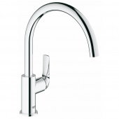 Смеситель для кухни GROHE BauCurve, высокий излив, хром (31231000) — фото, характеристики, купить в VOLGOGRAD-CLIMBO