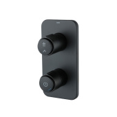 Встраиваемый смеситель с двумя выходами с управлением Push Control, черный матовый, Slide, IDDIS — фото, характеристики, купить в VOLGOGRAD-CLIMBO