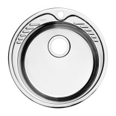 Мойка, нержавеющая сталь, полированная, D490, Suno S, IDDIS, SUN49P0i77 — фото, характеристики, купить в VOLGOGRAD-CLIMBO