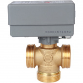 STOUT Компактный 3-Ходовой зональный клапан, сервопривод 230V, с кабелем 1м., НР 1 1/4" — фото, характеристики, купить в VOLGOGRAD-CLIMBO