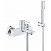 Смеситель для ванны GROHE Lineare New с душевым гарнитуром, хром (33850001) — фото, характеристики, купить в VOLGOGRAD-CLIMBO