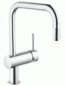 Смеситель для кухни GROHE Minta с выдвижным U-изливом, 32067000 — фото, характеристики, купить в VOLGOGRAD-CLIMBO