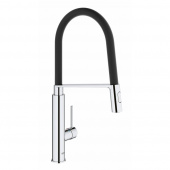 Смеситель для кухни GROHE Concetto с профессиональной лейкой, хром/черный (31491000) — фото, характеристики, купить в VOLGOGRAD-CLIMBO