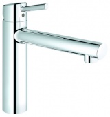 Смеситель для кухни GROHE Concetto со средним изливом для монтажа перед окном, 31210001 — фото, характеристики, купить в VOLGOGRAD-CLIMBO