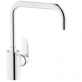 Смеситель для кухни GROHE Eurodisc Cosmopolitan с высоким изливом, 32259002 — фото, характеристики, купить в VOLGOGRAD-CLIMBO