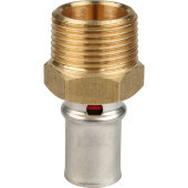 STOUT Переходник с наружной резьбой 3/4"x16 для металлопластиковых труб прессовой — фото, характеристики, купить в VOLGOGRAD-CLIMBO