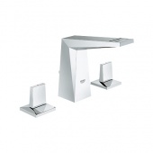 Смеситель для раковины GROHE Allure Brilliant с донным клапаном (низкий излив), 20342000 — фото, характеристики, купить в VOLGOGRAD-CLIMBO