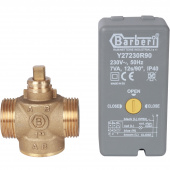 STOUT Компактный 2-Ходовой зональный клапан, сервопривод 230V, с кабелем 1м., НР 1" — фото, характеристики, купить в VOLGOGRAD-CLIMBO
