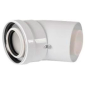 RCA-8610-000045 Отвод конденсационный угол 45гр. D60/100 — фото, характеристики, купить в VOLGOGRAD-CLIMBO