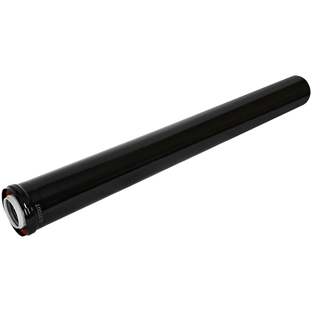 STOUT SCR-8610-601000 STOUT Удлинитель дымохода конденсац. коакс. D60(п-м)/100(п-м), L1000, ЧЕРНЫЙ — фото, характеристики