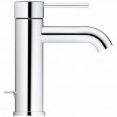 Смеситель для раковины GROHE Essence+ с низким изливом и донным клапаном, хром (23589001) — фото, характеристики, купить в VOLGOGRAD-CLIMBO