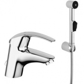 Смеситель для раковины GROHE Eurosmart с цепочкой и гигиеническим душем, 23124000 — фото, характеристики, купить в VOLGOGRAD-CLIMBO