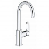 Смеситель для раковины GROHE BauLoop с донным клапаном, L-Size, хром (23763000) — фото, характеристики, купить в VOLGOGRAD-CLIMBO
