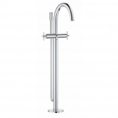 Смеситель для ванны GROHE Atrio New с душевым гарнитуром, верхняя монтажная часть, напольный монтаж, хром (25044003) — фото, характеристики, купить в VOLGOGRAD-CLIMBO