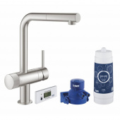 Смеситель для кухни GROHE Blue Pure Minta, суперсталь (30382DC0) — фото, характеристики, купить в VOLGOGRAD-CLIMBO