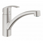 Смеситель для кухни GROHE Eurosmart с низким изливом, суперсталь (33281DC2) — фото, характеристики, купить в VOLGOGRAD-CLIMBO