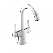 Смеситель для раковины GROHE Grandera с донным клапаном и поворотным изливом, 21107000 — фото, характеристики, купить в VOLGOGRAD-CLIMBO