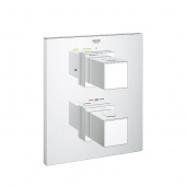 Термостат для ванны GROHE Grohtherm Cube с переключателем (верхняя монтажная часть), 19958000 — фото, характеристики, купить в VOLGOGRAD-CLIMBO