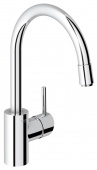 Смеситель для кухни GROHE Concetto с выдвижным высоким изливом, 32663001 — фото, характеристики, купить в VOLGOGRAD-CLIMBO