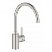 Смеситель для кухни GROHE Eurosmart Cosmopolitan, высокий излив, суперсталь (32843DC2) — фото, характеристики, купить в VOLGOGRAD-CLIMBO