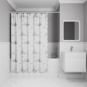 Штора для ванной, 200x180 см, Полиэстер, IDDIS, BO02P18i11 — фото, характеристики, купить в VOLGOGRAD-CLIMBO