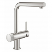 Смеситель для кухни GROHE Blue Pure Minta с функцией очистки водопроводной воды, суперсталь (31721DC0) — фото, характеристики, купить в VOLGOGRAD-CLIMBO