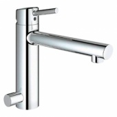 Смеситель для кухни GROHE Concetto со средним изливом с запорным вентилем, 31209001 — фото, характеристики, купить в VOLGOGRAD-CLIMBO