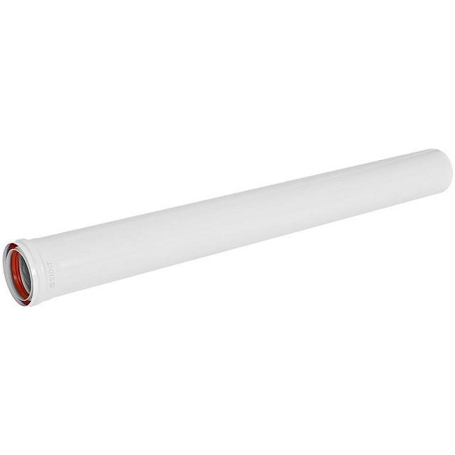 STOUT SCR-0080-811000 STOUT Удлинитель дымохода утепленный традиц. D80(п-м), L1000 (воздуховод до 105 градусов) — фото, характеристики