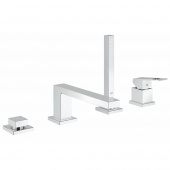 Смеситель для ванны GROHE Eurocube с душевым гарнитуром, монтаж на борт ванны, хром (19897001) — фото, характеристики, купить в VOLGOGRAD-CLIMBO