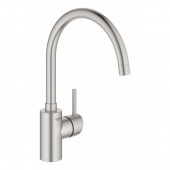 Смеситель для кухни GROHE Concetto New с высоким изливом, суперсталь (32661DC3) — фото, характеристики, купить в VOLGOGRAD-CLIMBO