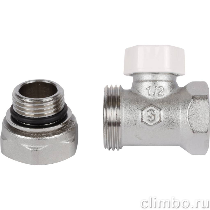 STOUT SVL Клапан запорно-балансировочный прямой 1/2" (с дополнительным уплотнением) — фото товара