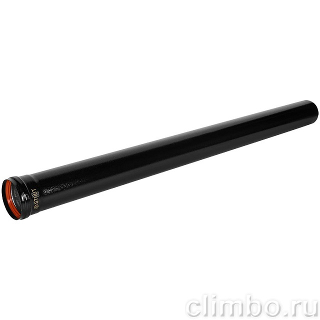 STOUT SCR-0080-601000 STOUT Удлинитель дымохода традиц. D80(п-м), L1000, ЧЕРНЫЙ — фото, детали конструкции