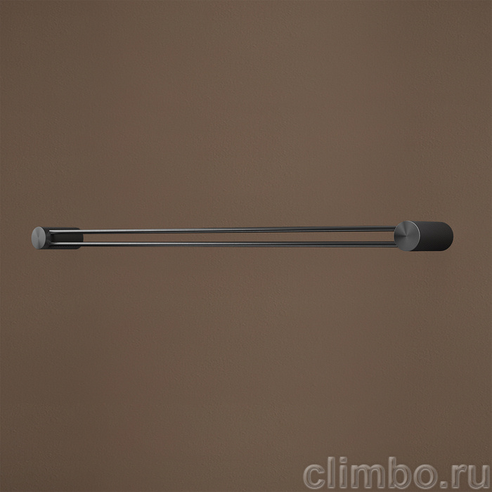 Полотенцедержатель одинарный, нержавеющая сталь, Дюна (Duna), графит матовый, IDDIS, DUNGM10i49 — фото, детали конструкции