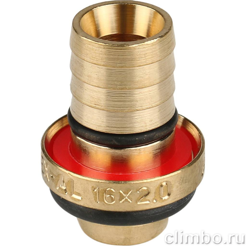 STOUT Тройник-переходник с внутренней резьбой 1/2"х16 для металлопластиковых труб винтовой — фото товара