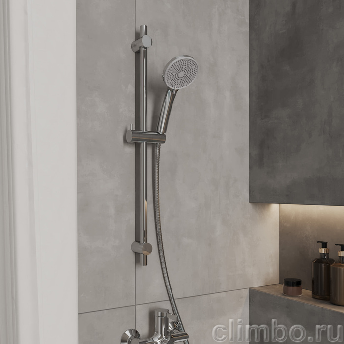Лейка для душа, 5F, Эссеншл (Essential), Milardo, ESS5FCRM18 — фото, детали конструкции