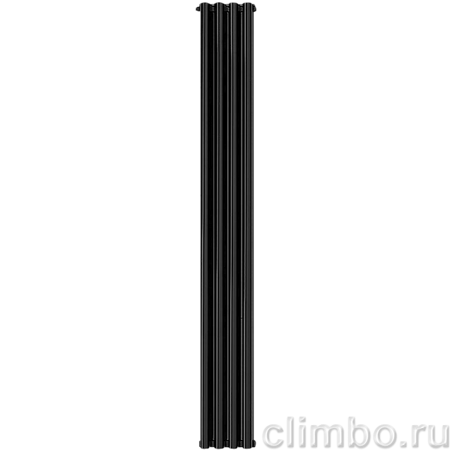 Радиатор алюминиевый STOUT Anteprima 1800 4 секции универсальное подключение (черный) — фото, детали конструкции