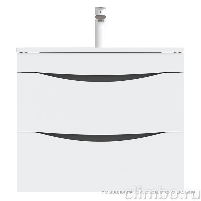 Тумба подвесная, белая, 60 см, Cloud,  IDDIS, CLO60W0i95. Подходит умывальник: 0136000i28 — фото товара