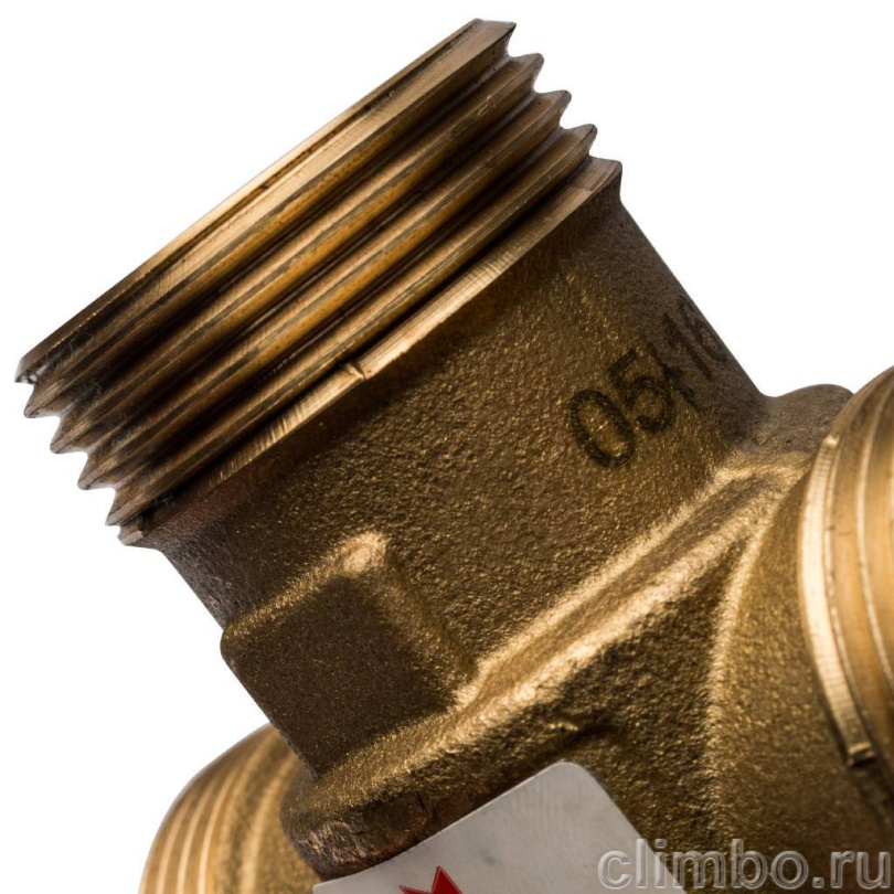STOUT Термостатический смесительный клапан для твердотопливного котла G 1 M-G 1 1/2 F-G 1 M 70°С — фото товара