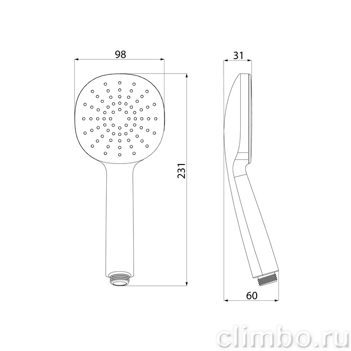Лейка для душа Optima Home IDDIS — фото товара