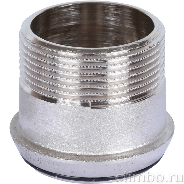 STOUT Угловая американка ВН, уплотнение o-ring кольцо, никель. 1"1/2 — фото товара