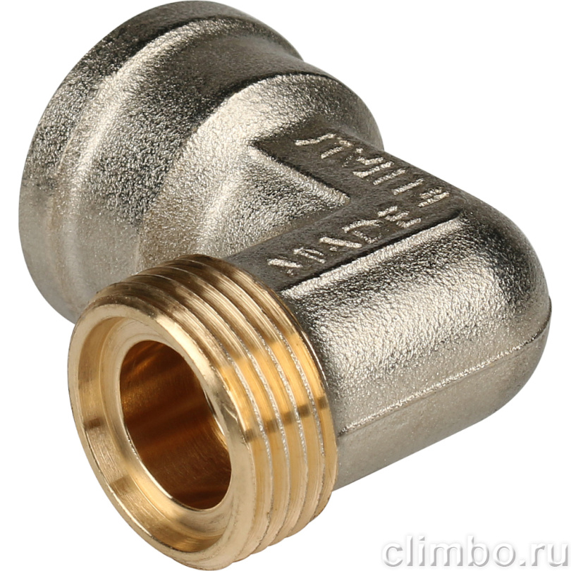 STOUT Угольник-переходник с внутренней резьбой 1/2"х16 для металлопластиковых труб винтовой (SFS-0007-001216) — фото товара