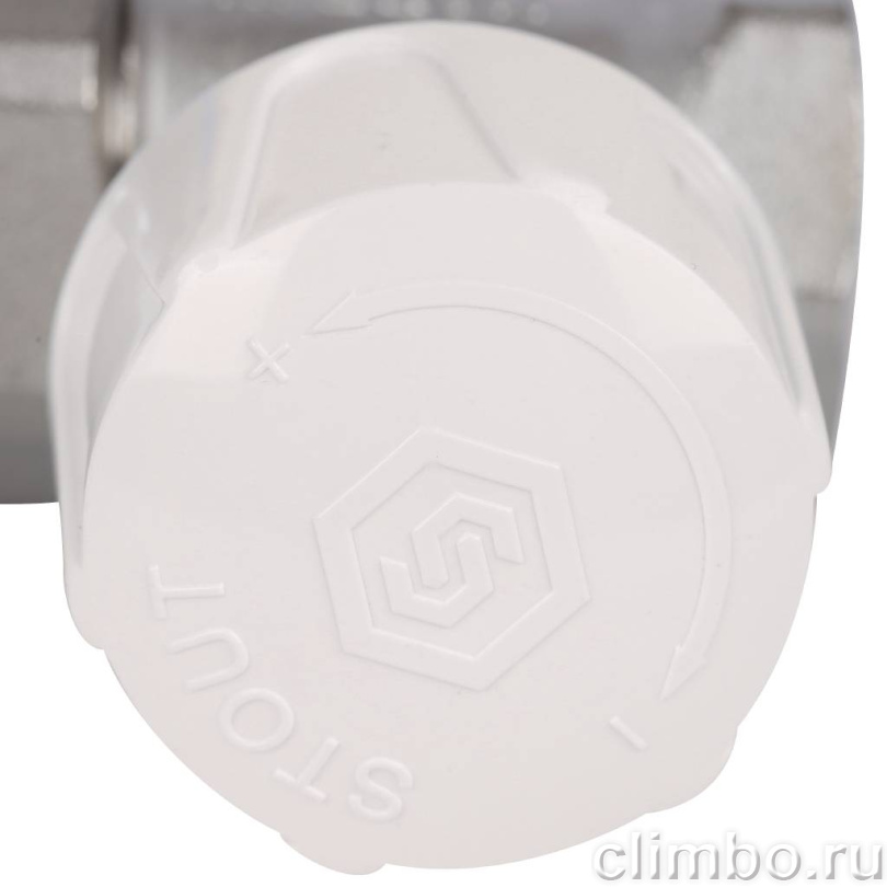 STOUT SVR Клапан ручной терморегулирующий прямой 1/2" (с дополнительным уплотнением) — фото товара