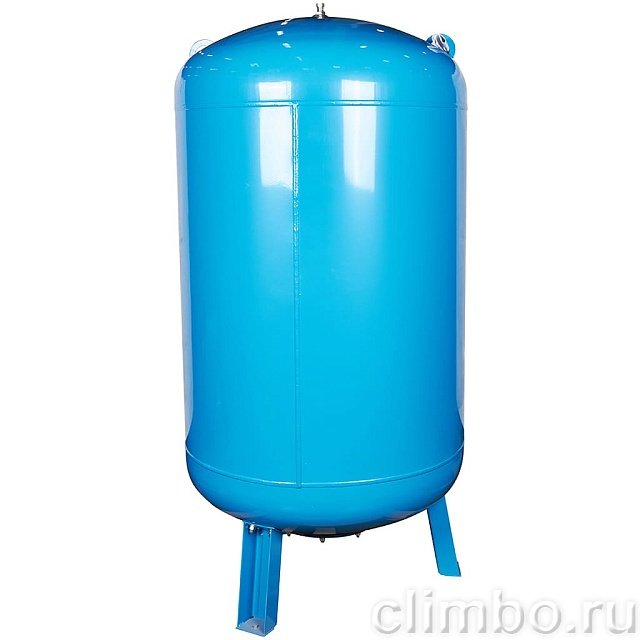 Расширительный бак, гидроаккумулятор STOUT STW-0002 1000 л. вертикальный (цвет синий) — фото, детали конструкции